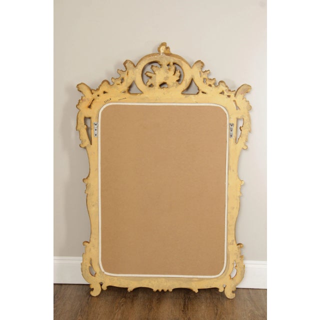 Late 20th Century Italian Rococo Style Giltwood Wall Mirror For Sale - Image 12 of 12