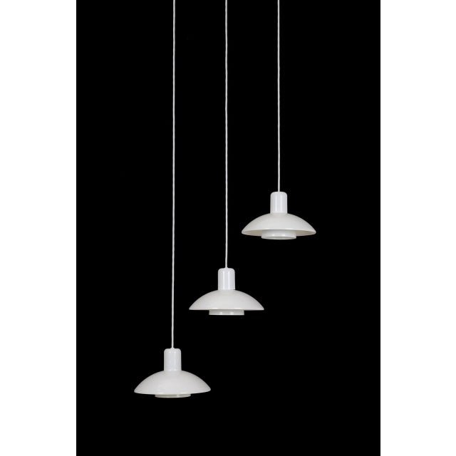 Modern Danish Pendant Lamps by E.S. Horn, 1970s, Set of 3 For Sale - Image 4 of 12
