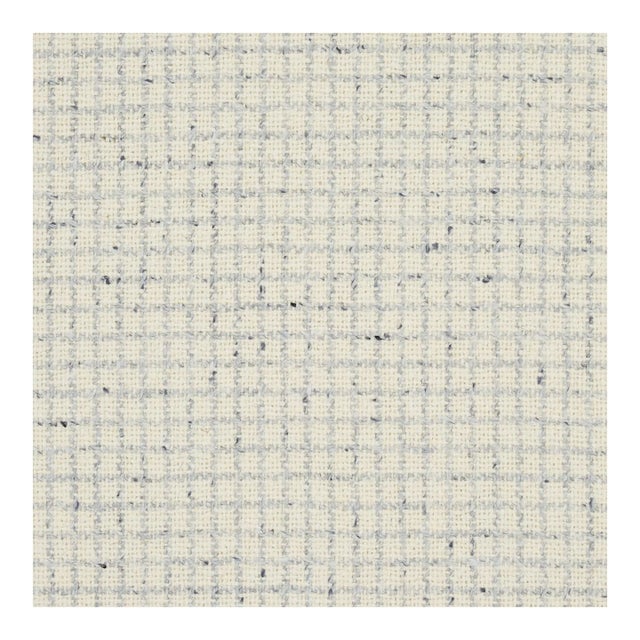Sample - Schumacher Hudson Wool Check in Ivory For Sale