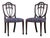 Pair of Kindel Grand Rapids Mahogany Shield Back Chairs For Sale