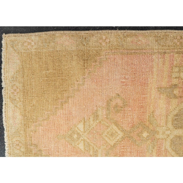 Early 21st Century Turkish Mini Rug Oriental Hand Knotted Vintage Rug 1'7" x 3'5" #21266 For Sale - Image 5 of 8