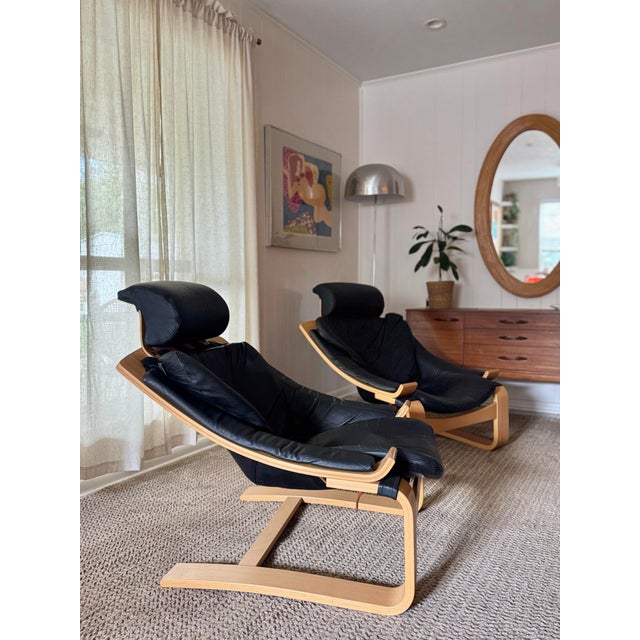 A Sculptural Set of Kroken “Pigeon” Armchairs Attributed to Åke Fribytter for Nelo Möbel, Circa 1970s For Sale - Image 9 of 12