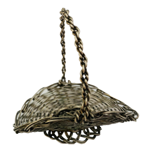 Small Silver Wire Flower Basket