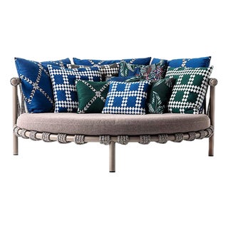 Steel, Rope and Fabric Trampoline Outdoor Sofa by Patricia Urquiola for Cassina For Sale