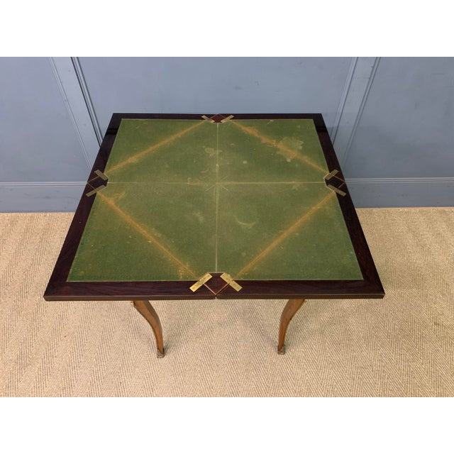 Inlaid Rosewood Envelope Card Table by Maple & Co., 1890 For Sale - Image 17 of 18