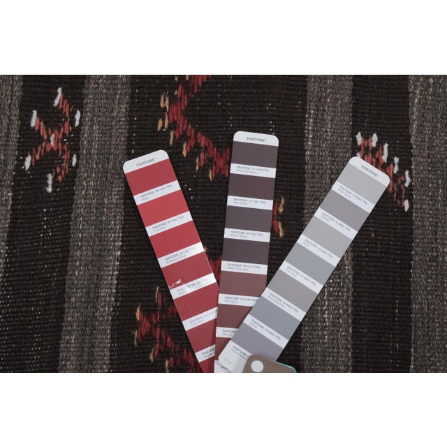 Vintage Goat Hair Turkish Flat Weave Kilim 7'5'' X 10'8'' For Sale - Image 12 of 13