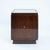 Brown Art Deco Baker Walnut Veneered Nightstands in Copper and Cut Glass Accents, 1950s, Set of 2 For Sale - Image 8 of 18