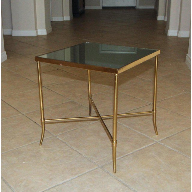1960's Vintage Italian Brass X Base Side Table Chairish