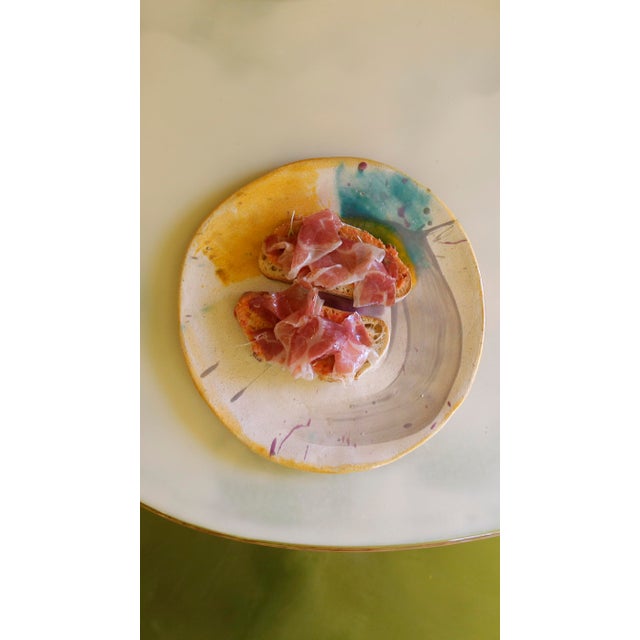 Contemporary Splatter Dinner Plate by Teresa Monmas For Sale - Image 3 of 4