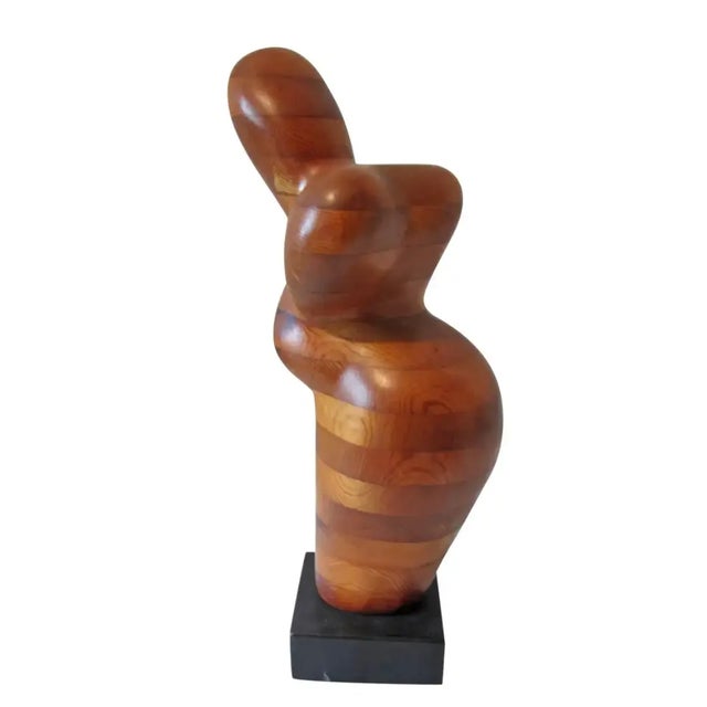 1970s Organic Wood Figural Craft Sculpture For Sale In New York - Image 6 of 6