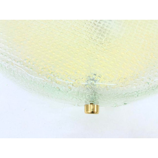 1 ceiling light from the 1970s/80s, 5-light, E27 sockets, VM-Vetri Murano sticker. Gold-plated metal, Murano glass. Good...