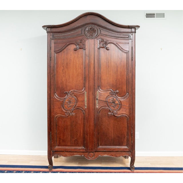 18th Century Antique French Carved Armoire With Original Key Chairish