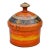 Mid 20th Century Hand-Painted Colorful Asian Wooden Lidded Bowl For Sale