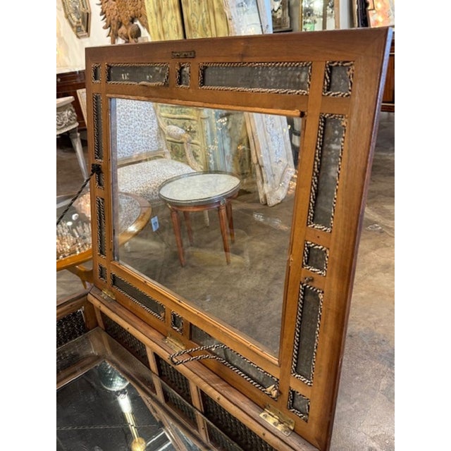 Wood Syrian Carved Vitrine Table For Sale - Image 7 of 8