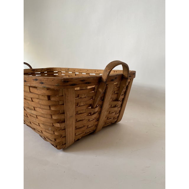 Vintage Large Shoe Basket or Wall Hanging For Sale - Image 9 of 10