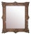 Rectangular Gold Hand Carved Wooden Mirror, Spain, 1970s For Sale