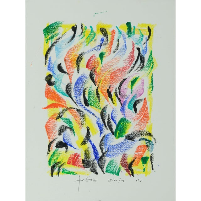 Paper Françoise Galle, Fleeting Harmony, 1940, Pastel on Paper For Sale - Image 7 of 7