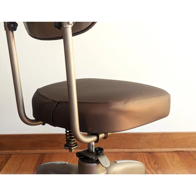 Metal 1940s Custom Tanker Office Chair - By Cosco For Sale - Image 7 of 12