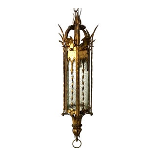 Antique Gilt Gold Gothic Italian Pendant For Sale