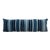 Long Rich Faded Indigo Stripe Lumbar Cushion For Sale