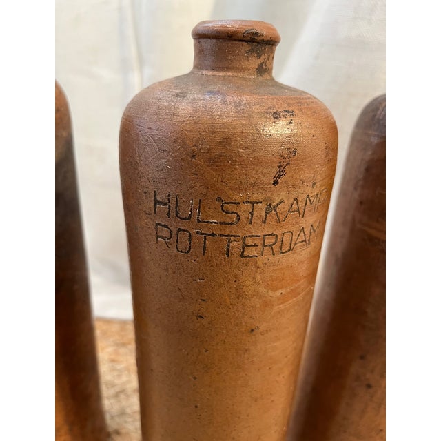 Antique Dutch Salt Glazed Stoneware Gin Bottles. Made in Mid-1800s. For Sale - Image 14 of 14