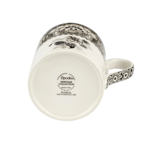 English Spode Heritage 16 oz. Mug, Floral For Sale - Image 3 of 5