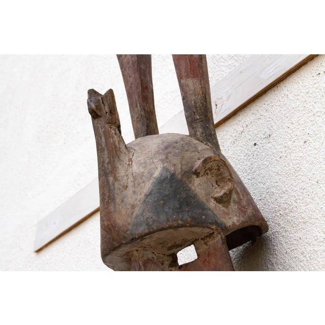 Antique Harned Guardian Bwa Painted Mask For Sale - Image 11 of 13