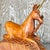 Vintage Boho Hand Carved Wood and Brass Unicorn For Sale - Image 12 of 12