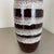 Brown Large Pottery Fat Lava White-Rings Floor Vase from Scheurich, 1970s For Sale - Image 8 of 18