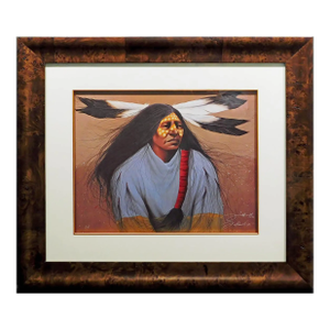 Frank Howell "Lakota Shirts Wearer" Hand Signed Submit an Offer Custom Framed