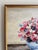 Raspberry Red American School, 20th Century, Still Life of a Bowl of Flowers, Oil on Canvas For Sale - Image 8 of 12
