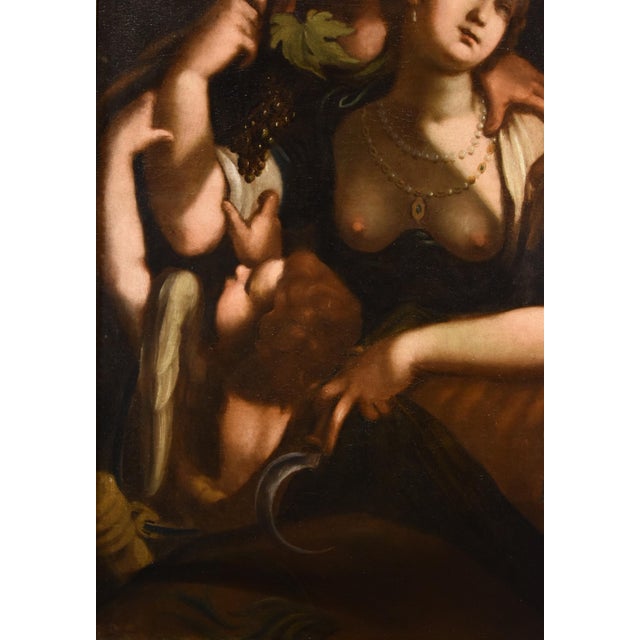 Giovanni Battista Paggi, Venus Bacchus Ceres, 1620, Oil on Canvas, Framed For Sale - Image 8 of 14