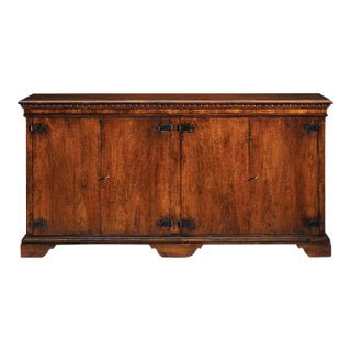 Italian Rustic Walnut Sideboard For Sale