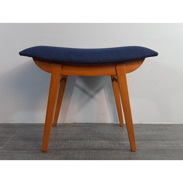 Set of Mid-Century Czech Armchair with Stool by Frantisek Jiràk for Tatra, 1960s For Sale - Image 15 of 18