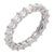 Lugano 1.90 Carat Diamond 18k White Gold Eternity Band, Size 6 For Sale