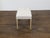 French Art Deco 1930s Bleached Walnut Bench with Brass Feet and Upholstery For Sale In Atlanta - Image 6 of 10