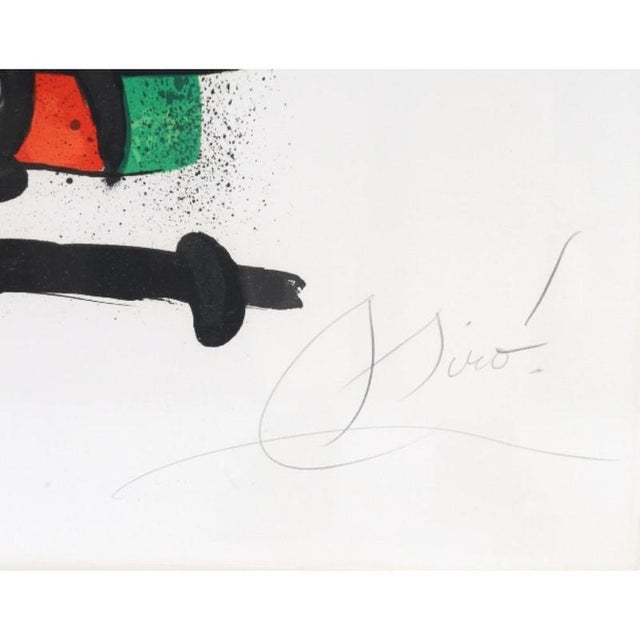 Joan Miro (1883-1993): 'La Rapt', color lithograph on Arches paper. 1981. Signed. Miro 39/100. Sheet size: 61.5 x 89.5....