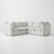 Sophie Conran Coco 3x3 Sectional Sofa - Garden Grey Stripes with Knife Edge Cushion For Sale - Image 4 of 4
