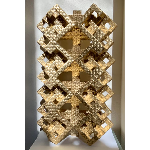 90,000 total folds Geometric reflection origami tower - 8,000 Sheets of hand folded paper. Original One of a Kind tedious...