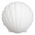 Shell Wall Lamp in Opal Glass from Glashütte Limburg, 1970s For Sale