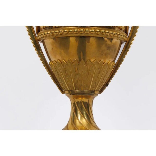 A Magnificent Pair of French Louis XVI Style Ormolu Vases For Sale - Image 10 of 12