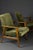 Brown Mid-Century Modern Beech Chairs in Olive Green Velvet, 1970s, Set of 2 For Sale - Image 8 of 11