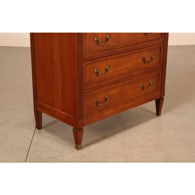 Kindel French Directoire Style Fruitwood High Chest For Sale - Image 11 of 18