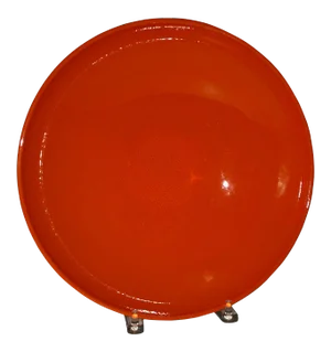 Vintage West German Pottery Orange Bowl