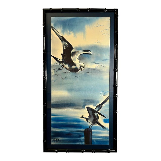 1970's Original Watercolor by American Artist Robert W. Daley Signed For Sale