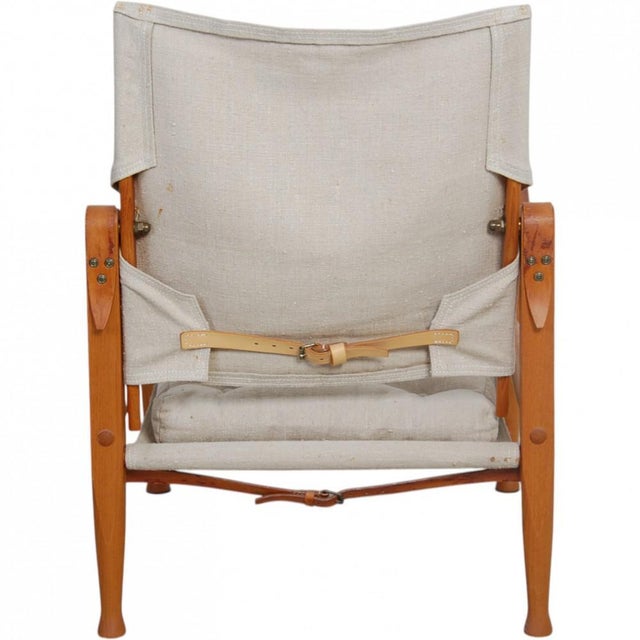 Safari Chair in Canvas Fabric by Kaare Klint, 1990s For Sale - Image 3 of 18