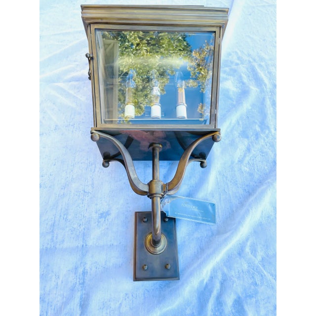 The Foundry Showroom Stunning & Substantial Antique-Style Brass Porch Lantern ~This Wonderful Antique-Style Sconce was...