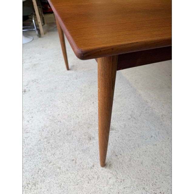 Mid-Century Modern Danish Extendable Teak Dining Table For Sale - Image 6 of 13