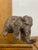 Heavy Handcrafted Textured Ceramic Clay Elephant Sculpture with Great Personality!