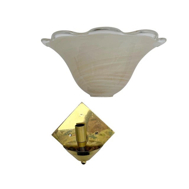 Shell Shaped Glass Wall Lights in the style of La Murrina, 1980s, Set of 2 For Sale - Image 10 of 13